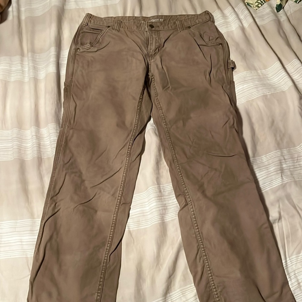 Women’s Carhartt Original Fit Carpenter Work Pants Sz 14S